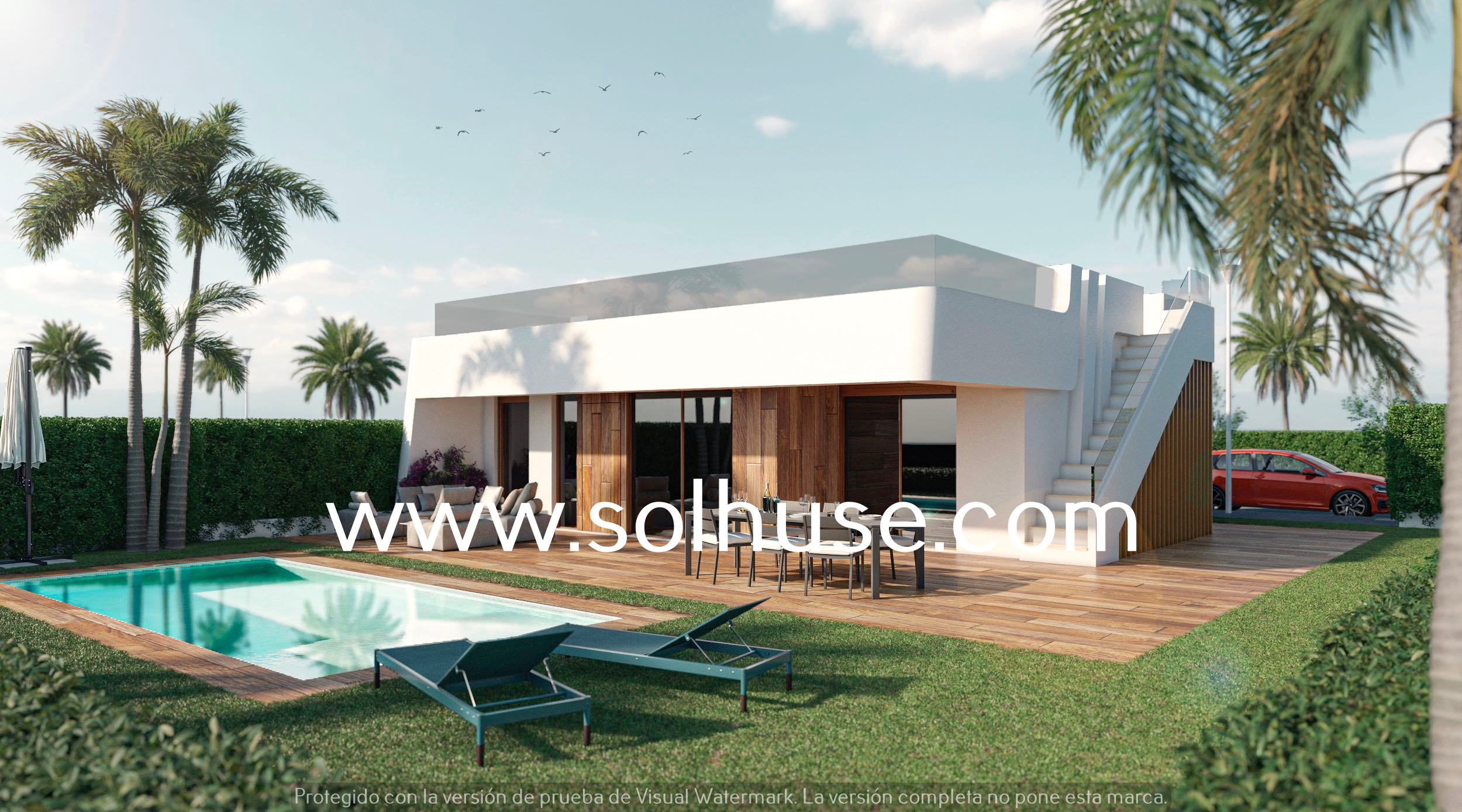 Ultra modern new build villas in Alhama de Murcia.